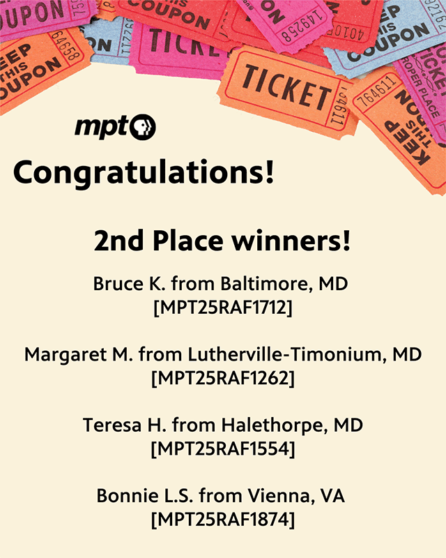 2025 MPT Raffle 2nd Prize Winners - Bruce K, Margaret M, Teresa H, Bonnie LS